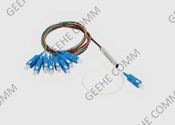 1×8 Steel Tube SC/APC Mini Fiber Optical Cable Splitter