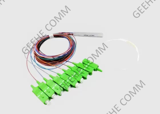 1×8 Steel Tube SC/APC Mini Fiber Optical Cable Splitter