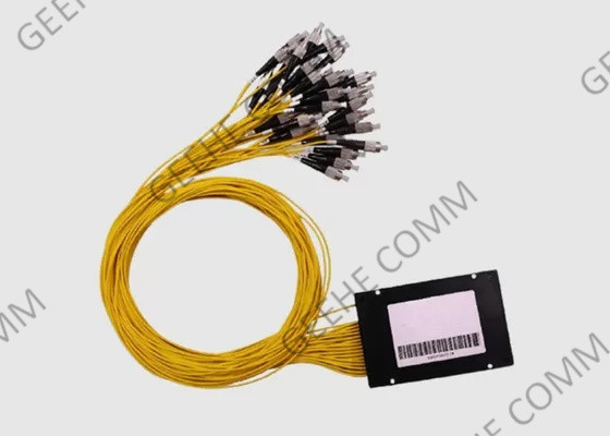 1×32 PLC Fiber Optic Cable Splitter Plastic ABS Box Package 2.0mm FC UPC Connectors