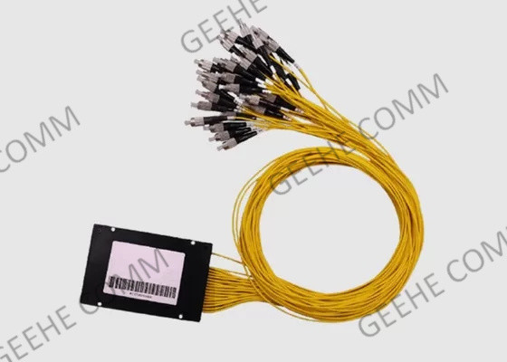 1×32 PLC Fiber Optic Cable Splitter Plastic ABS Box Package 2.0mm FC UPC Connectors