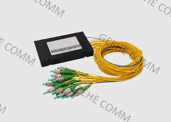 1×16 Standard ABS Box PLC Splitter Singlemode G652D Fiber 1 Meter