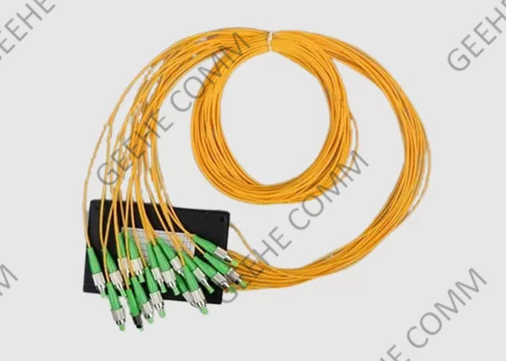 1×16 Standard ABS Box PLC Splitter Singlemode G652D Fiber 1 Meter
