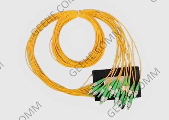 1×16 Standard ABS Box PLC Splitter Singlemode G652D Fiber 1 Meter
