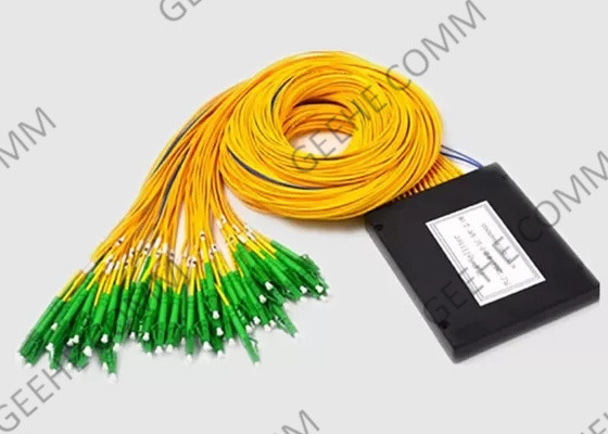 Singlemode 2.0mm 2×64 PLC Passive Fiber Optic Cable Splitter