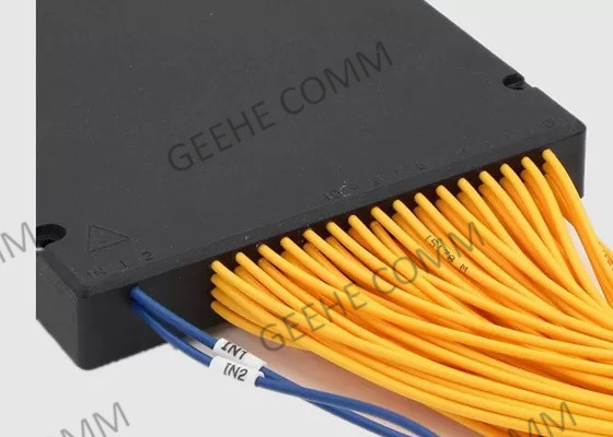 Singlemode 2.0mm 2×64 PLC Passive Fiber Optic Cable Splitter