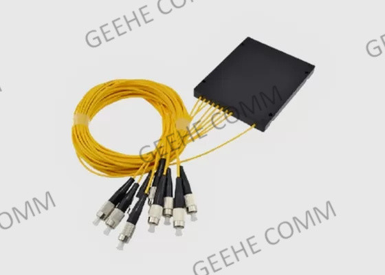 FC APC 1×8 Standard ABS Box Single Mode PLC Fiber Optic Splitter