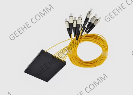 FC APC 1×8 Standard ABS Box Single Mode PLC Fiber Optic Splitter