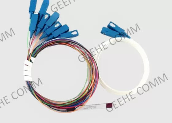 1/99 Split Waterproof 2 ×8 PLC Fiber Splitter With SC Connector