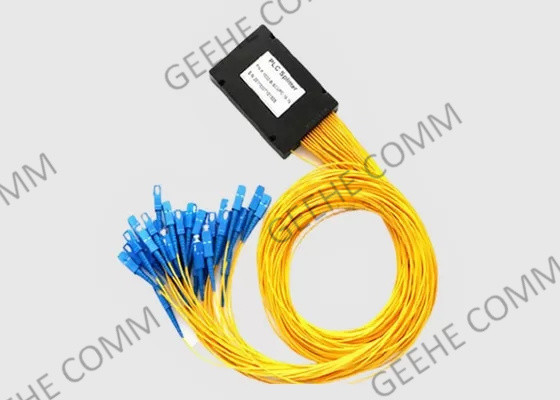 1x32 PLC Fiber Cable Splitter SC/UPC 900UM 1.5M ABS Box Optic Splitter