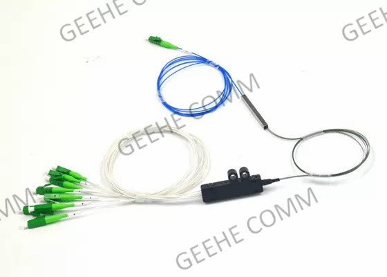 8 Cores 1X8 Fiber Optic Plc Splitter With LC/APC Connectors