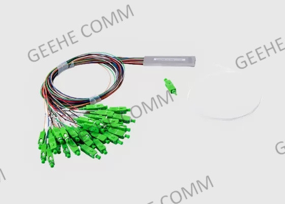 900um Blockless 1×64 SC APC Single Mode Fiber Splitter Tap 50:50