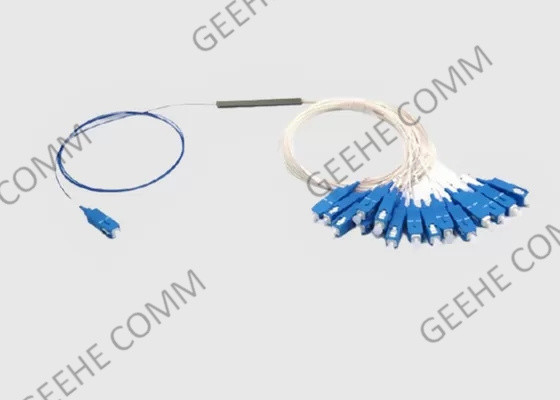Blockless Type Mini Mode SC UPC PLC Fiber Optic Splitter 1×6 1×8