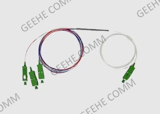 1x3 Single Mode Triple Window Fiber Optic Coupler 1310nm 1550nm