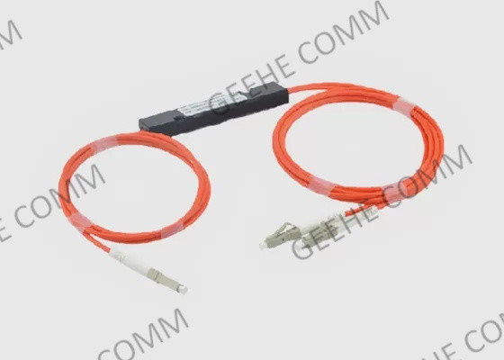 Single Mode LC Connectors ABS Box 1×2 Fused Fiber Optic Couplers