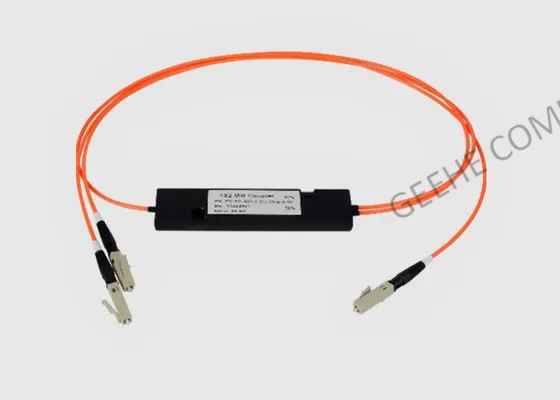 Single Mode LC Connectors ABS Box 1×2 Fused Fiber Optic Couplers