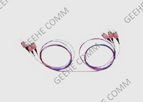 Single Mode 0.9mm Fiber 2X2 FC/APC FBT Coupler Splitter Dual Window