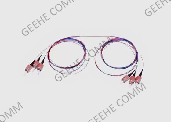 Single Mode 0.9mm Fiber 2X2 FC/APC FBT Coupler Splitter Dual Window