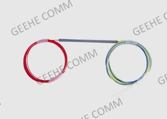 Singlemode Steel Tube FBT Coupler Splitter Bare Fiber 250μm No Connector 1x3