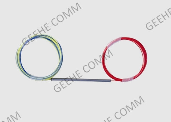 Singlemode Steel Tube FBT Coupler Splitter Bare Fiber 250μm No Connector 1x3