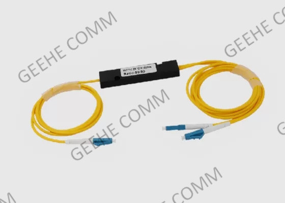 1X2 Multimode Fused Fiber Coupler / Splitter 3.0mm With SC/APC Connectors