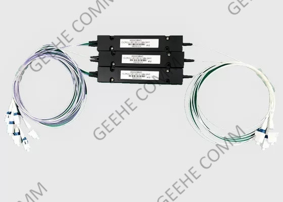 Final Manufacturer 850nm MM 2/98 Coupling Ration LC/PC 1×3 FBT Coupler For GPON
