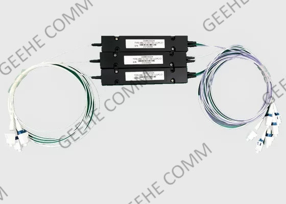 Final Manufacturer 850nm MM 2/98 Coupling Ration LC/PC 1×3 FBT Coupler For GPON