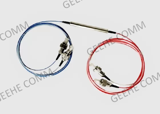 Single Mode 2X2 FC/APC FBT Splitter Dual Window 0.9mm Fiber with Loose Tube