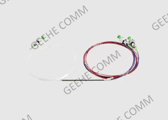 1X2 FC/APC FBT Splitter Single Mode Dual Window 0.9mm Fiber Customized