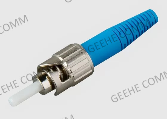 Nickel Plated Metal Fiber Optic Cable Connectors ST/UPC Simplex Single Mode