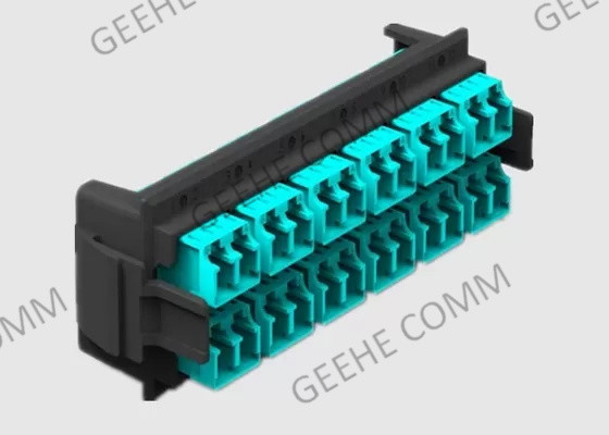Front Facing Multimode OM3 100G MTP To LC HD Patch Panel