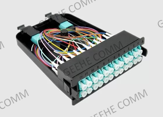 Duplex LC/UPC To 24F MPO Male HD 1U Fiber Optic Enclosure
