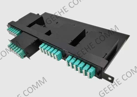 Duplex LC/UPC To 24F MPO Male HD 1U Fiber Optic Enclosure