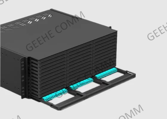 4U 576 Cores LC To MTP Single Mode Fiber Patch Panel