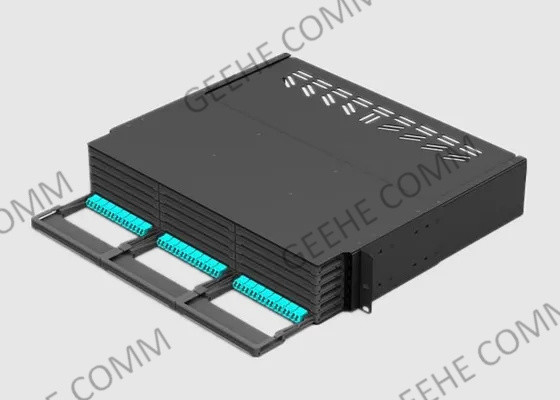 2U Rack Mount MPO To LC 288 Core HD Patch Panel