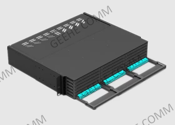 2U Rack Mount MPO To LC 288 Core HD Patch Panel