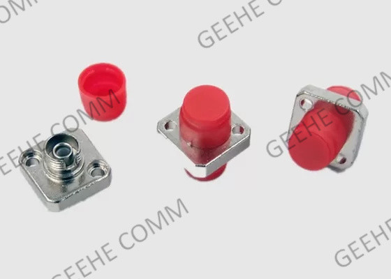 FC/UPC To FC/UPC Simplex Fiber Optic Adapter With Flange