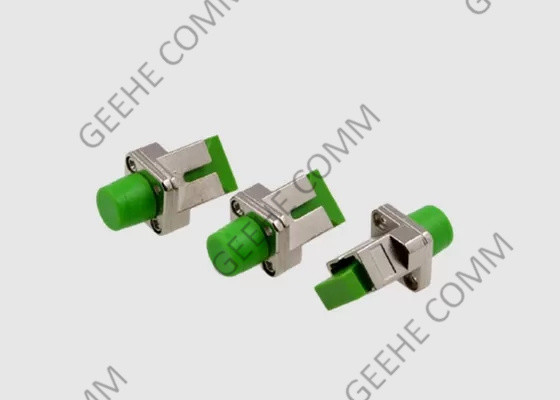 FC to SC Fiber Optic Hybrid Adapter Single Mode With Square Flange