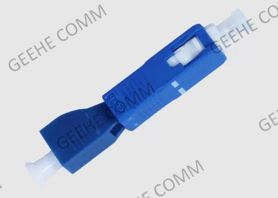 Blue FTTH Male To Female Fiber SC To LC Adapter
