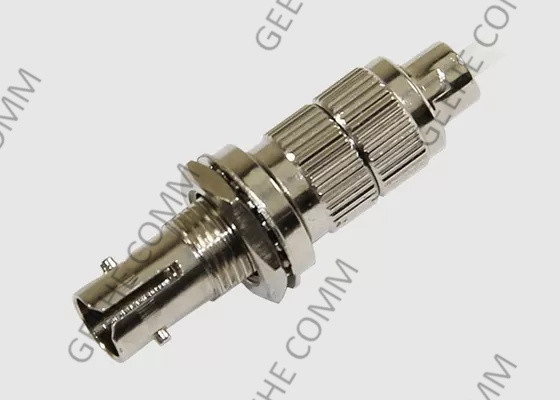 Male To Female Multimode 62.5/125 ST To FC Fiber Adapter