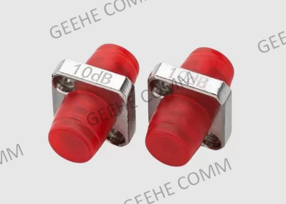 Green Color Multimode Fiber Optic Adapter FC-FC With Rectangular Flange