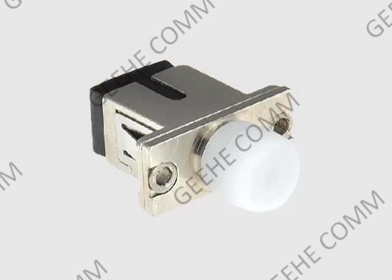 Multimode Polymer Sleeve Metal Flange Fiber Optic Hybrid Adapter FC-SC Simplex
