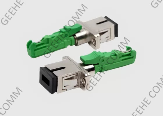 E2000/APC To SC/UPC Hybrid SM Simplex E2000 Fiber Optic Cable Adapter