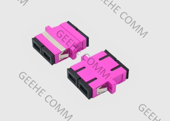 Multimode Optical SC Adapter Duplex OM4 Fiber Optic Adapter Coupler