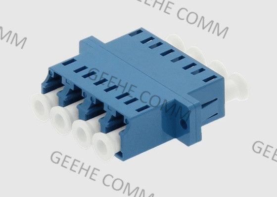 LC/UPC Singlemode Quad Fiber Optic Adapter/Flange