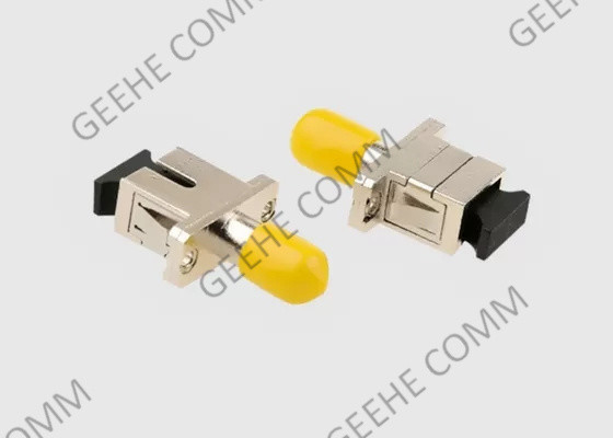 Plastic Body Multimode ST To SC Male-Male Duplex Fiber Optic Adapter