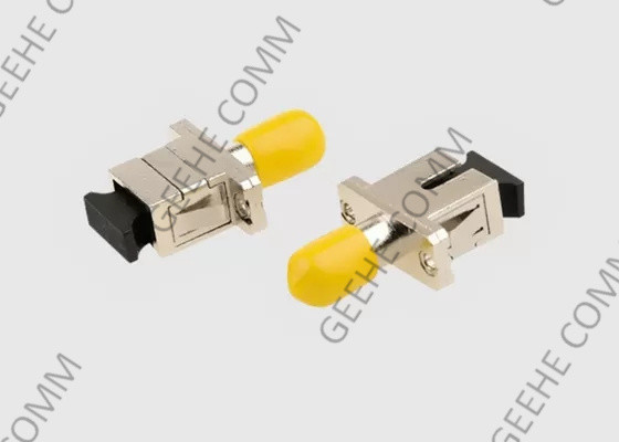 Plastic Body Multimode ST To SC Male-Male Duplex Fiber Optic Adapter