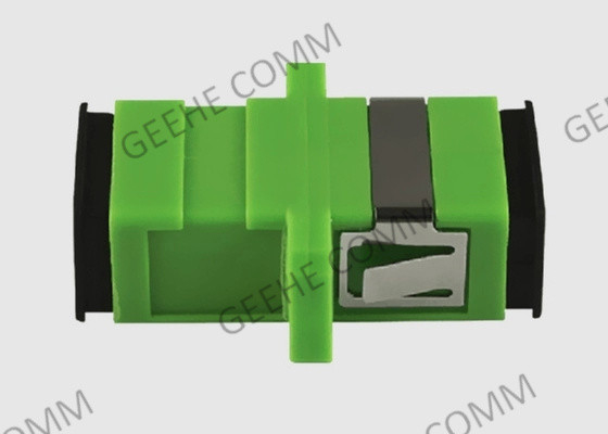 Single Mode Simplex SC APC Fiber Optic Cable Adapter Green Color