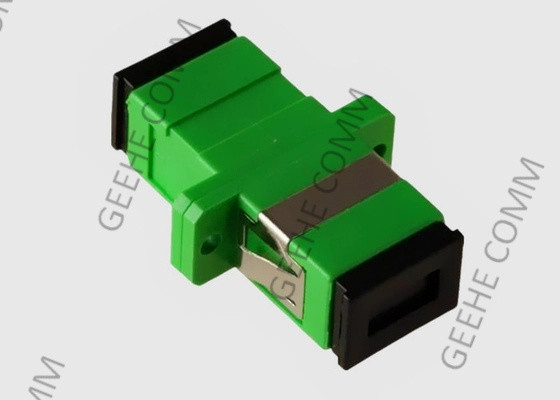 Single Mode Simplex SC APC Fiber Optic Cable Adapter Green Color