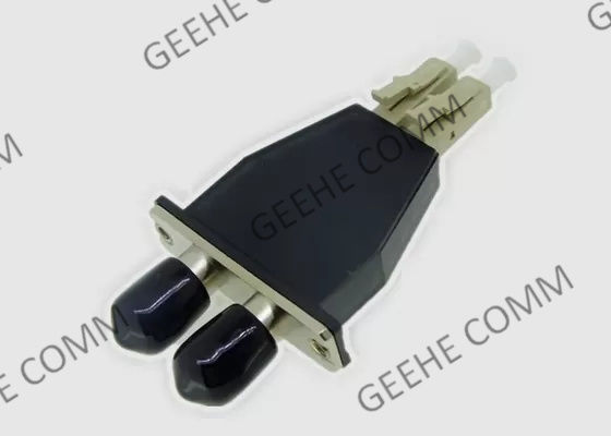 LC/UPC Male to ST/UPC Female Multimode Duplex Fiber Optic Adapter