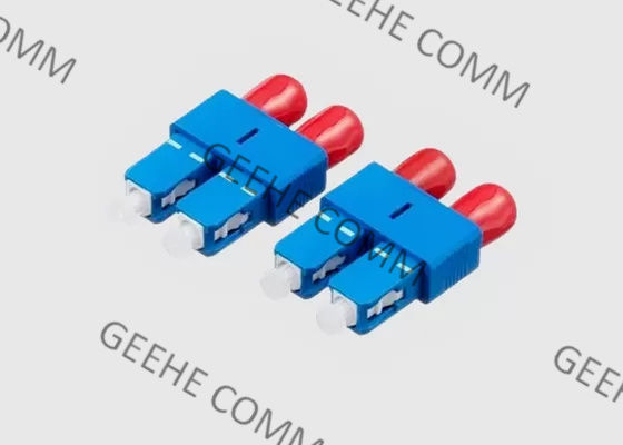 SC/UPC Male to FC/UPC Female Singlemode Duplex Fiber Optic Hybrid Adapter/Coupler